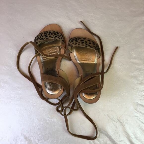 Cornetti Tropea Wedge Cheetah Print Sandals 36 - Picture 9 of 16